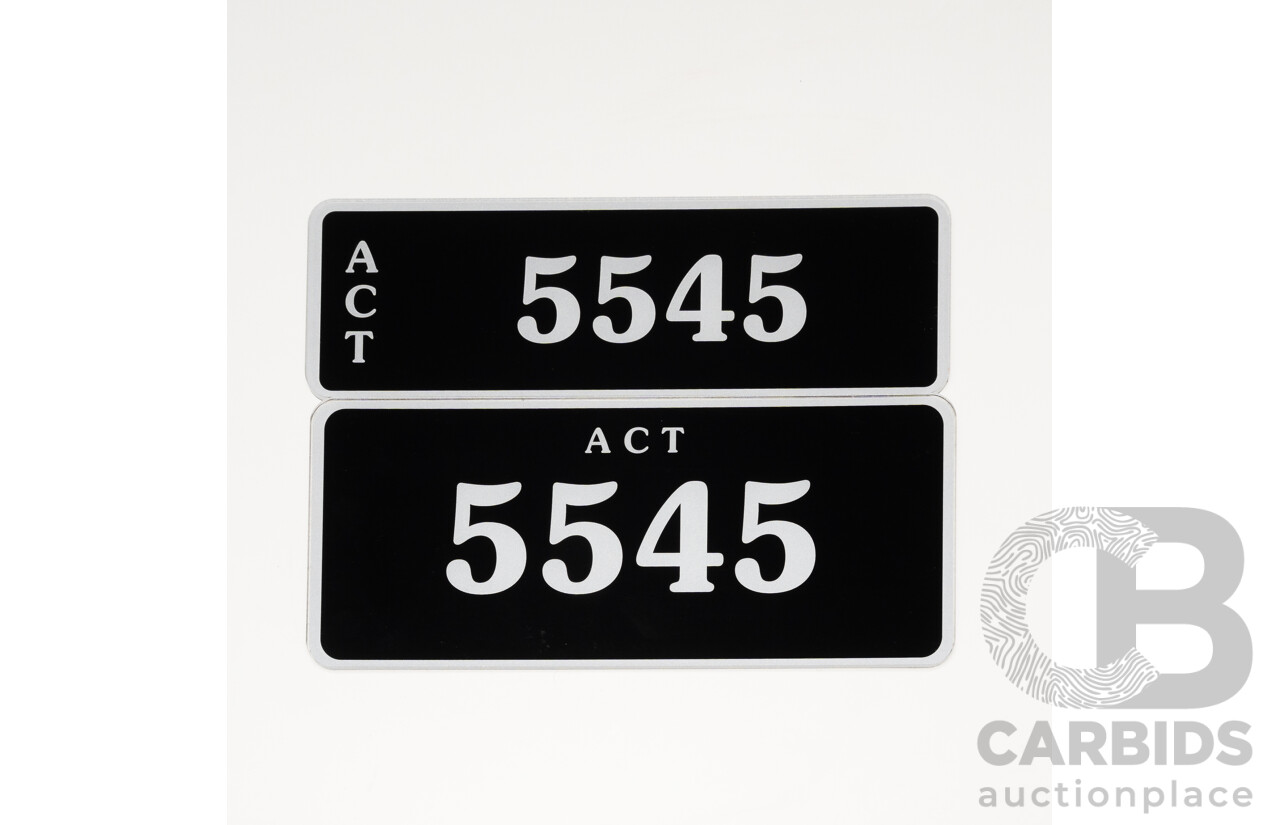 ACT 4-Digit Number Plate - 5545