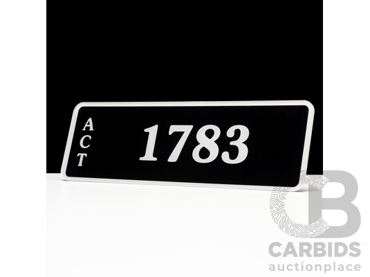 ACT 4-Digit Number Plate - 1783