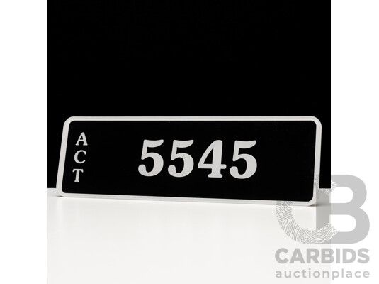 ACT 4-Digit Number Plate - 5545
