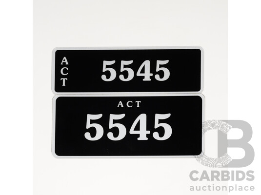 ACT 4-Digit Number Plate - 5545