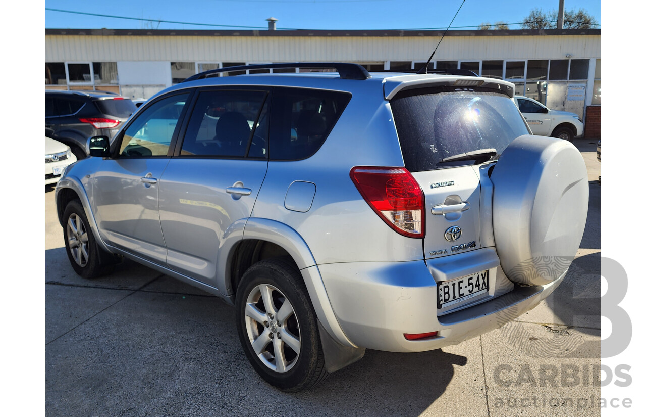 07/2008 Toyota Rav4 Cruiser (4x4) ACA33R 4d Wagon Silver 2.4L