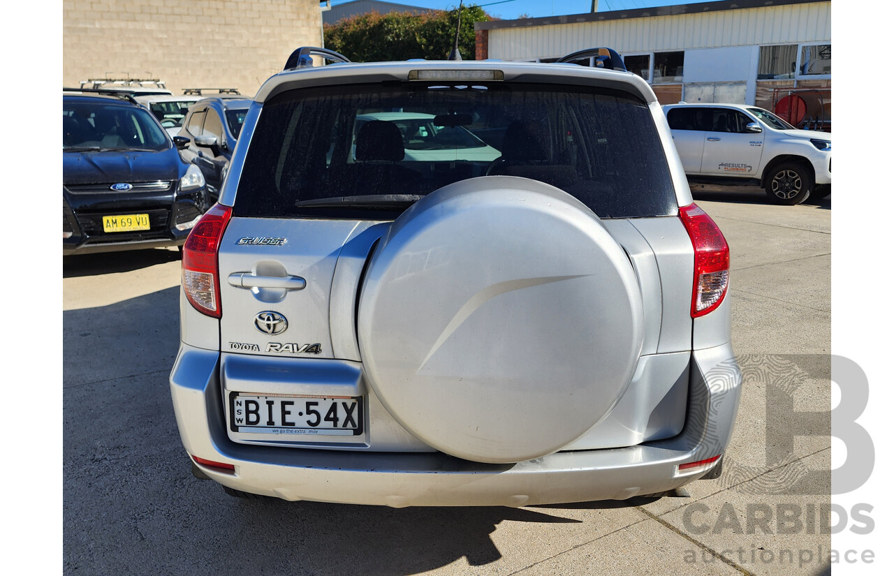 07/2008 Toyota Rav4 Cruiser (4x4) ACA33R 4d Wagon Silver 2.4L