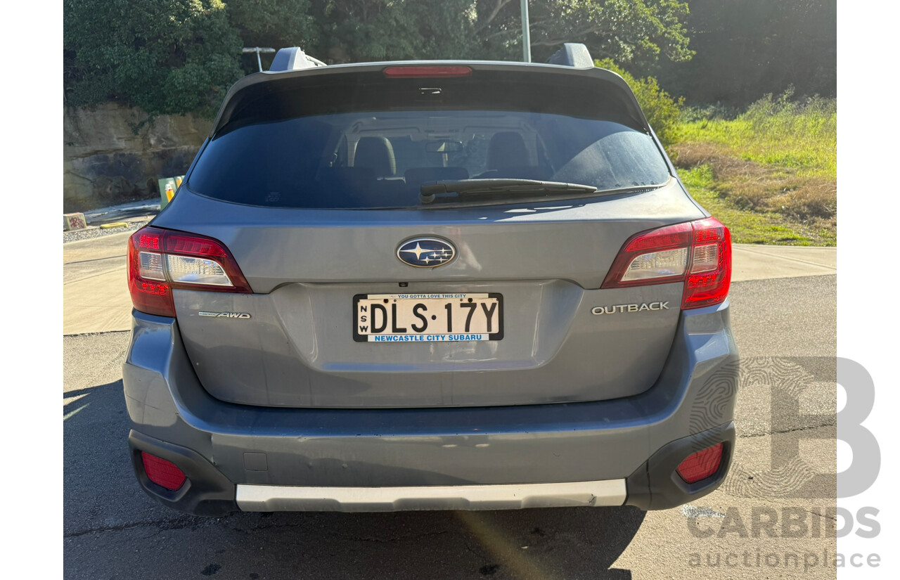 01/2017 Subaru Outback 2.5i PREMIUM AWD MY16 4D Wagon Grey 2.5L