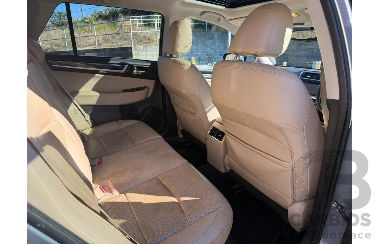 01/2017 Subaru Outback 2.5i PREMIUM AWD MY16 4D Wagon Grey 2.5L