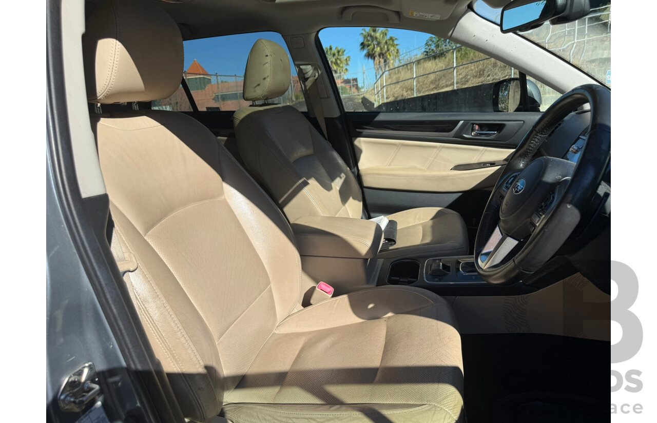 01/2017 Subaru Outback 2.5i PREMIUM AWD MY16 4D Wagon Grey 2.5L