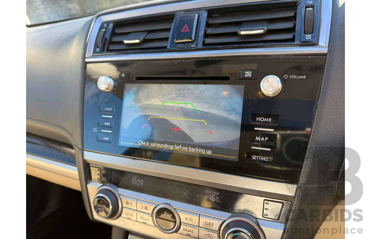 01/2017 Subaru Outback 2.5i PREMIUM AWD MY16 4D Wagon Grey 2.5L