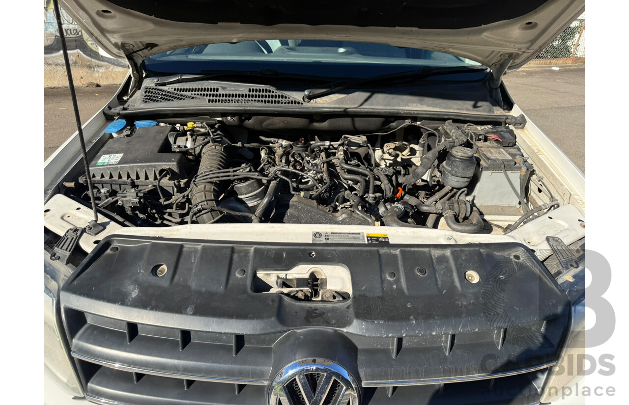 07/2014 Volkswagen Amarok TDI400 HIGHLINE (4x4) 4x4 2H MY13 Dual Cab Utility White Turbo Diesel 2.0L