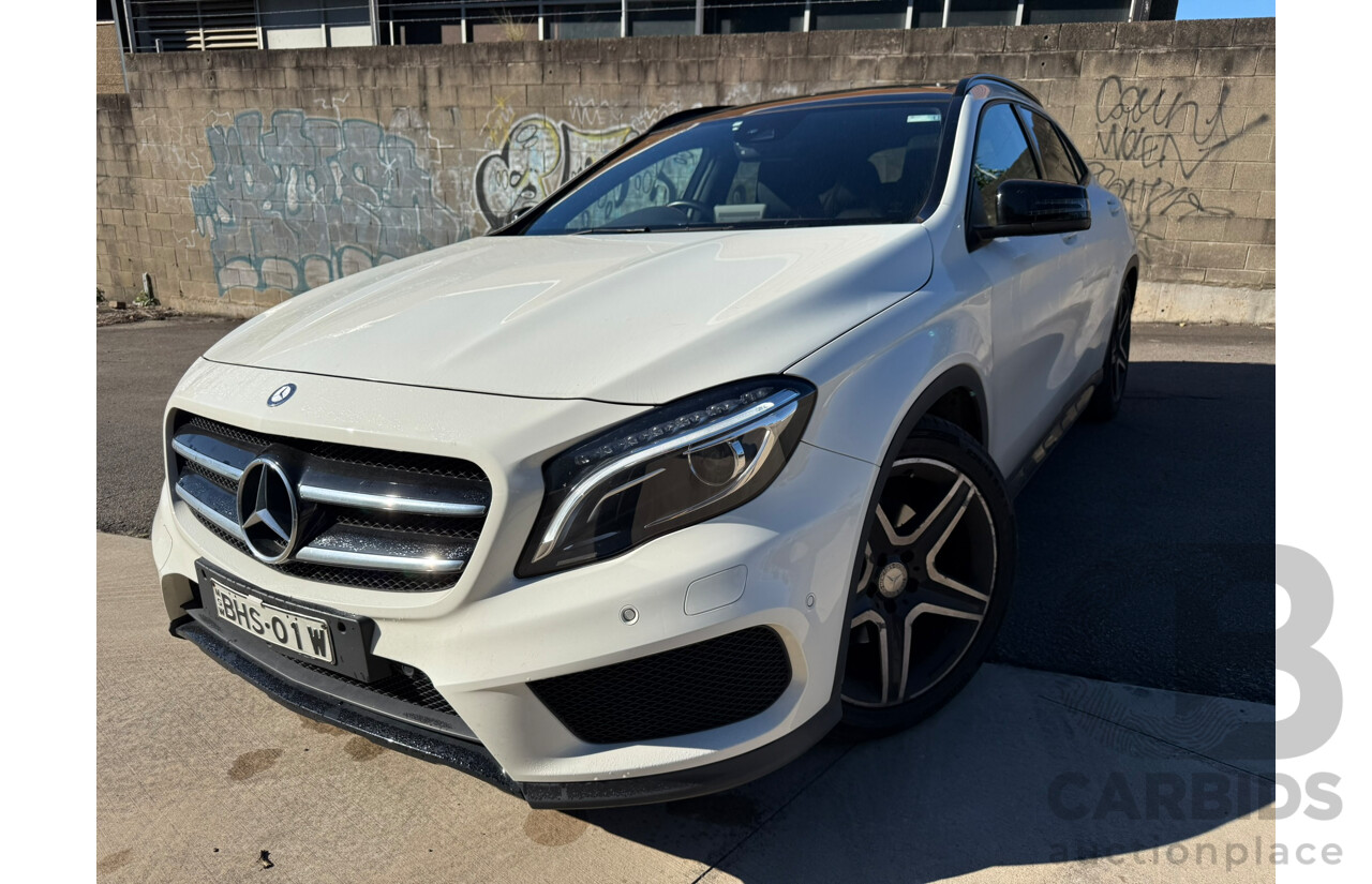 01/2017 Mercedes-Benz Gla 220 d FWD X156 MY17 4D Wagon White Turbo Diesel 2.1L