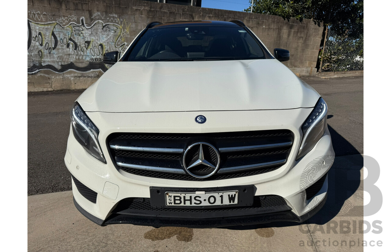 01/2017 Mercedes-Benz Gla 220 d FWD X156 MY17 4D Wagon White Turbo Diesel 2.1L