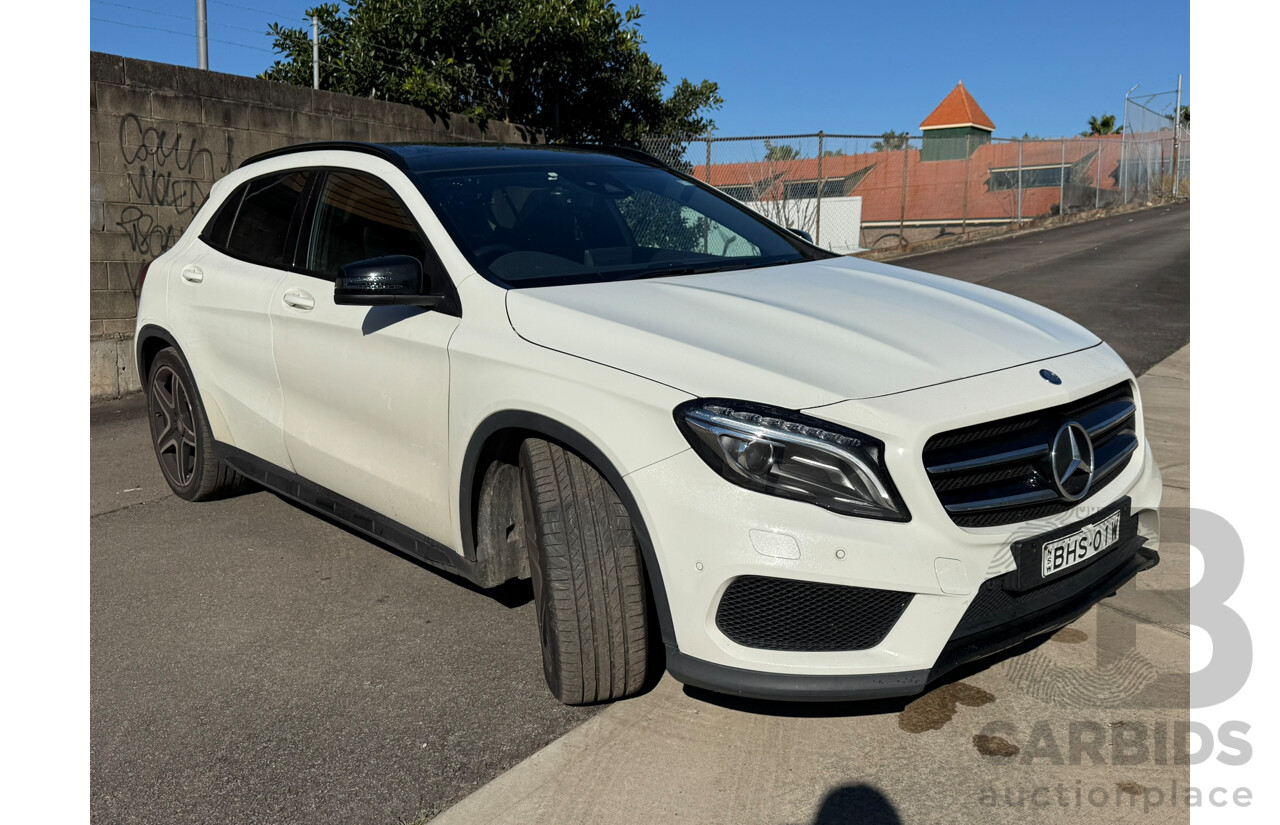 01/2017 Mercedes-Benz Gla 220 d FWD X156 MY17 4D Wagon White Turbo Diesel 2.1L