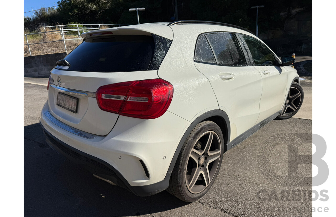 01/2017 Mercedes-Benz Gla 220 d FWD X156 MY17 4D Wagon White Turbo Diesel 2.1L