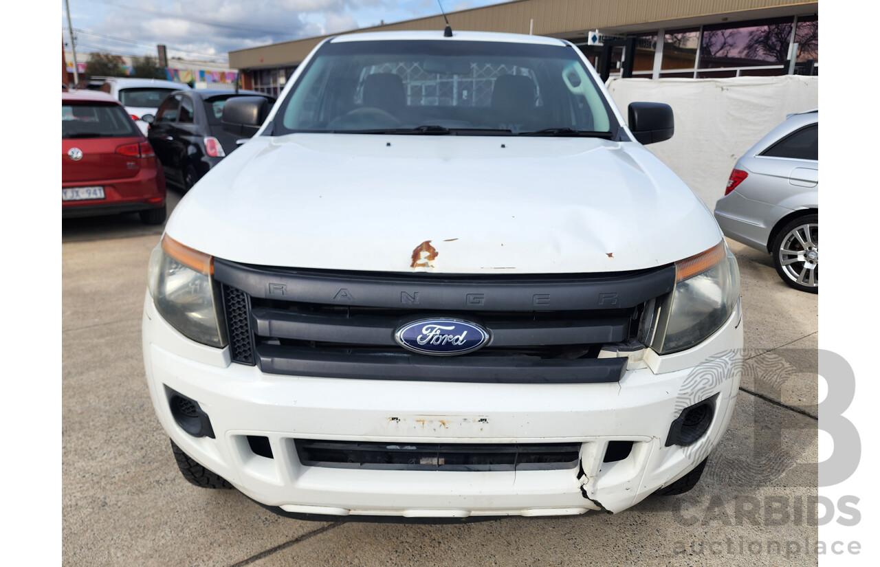 10/2012 Ford Ranger XL 2.2 Hi-Rider (4x2) PX Super C/Chas White 2.2L