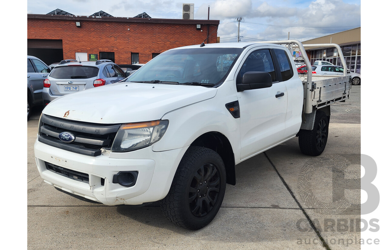10/2012 Ford Ranger XL 2.2 Hi-Rider (4x2) PX Super C/Chas White 2.2L