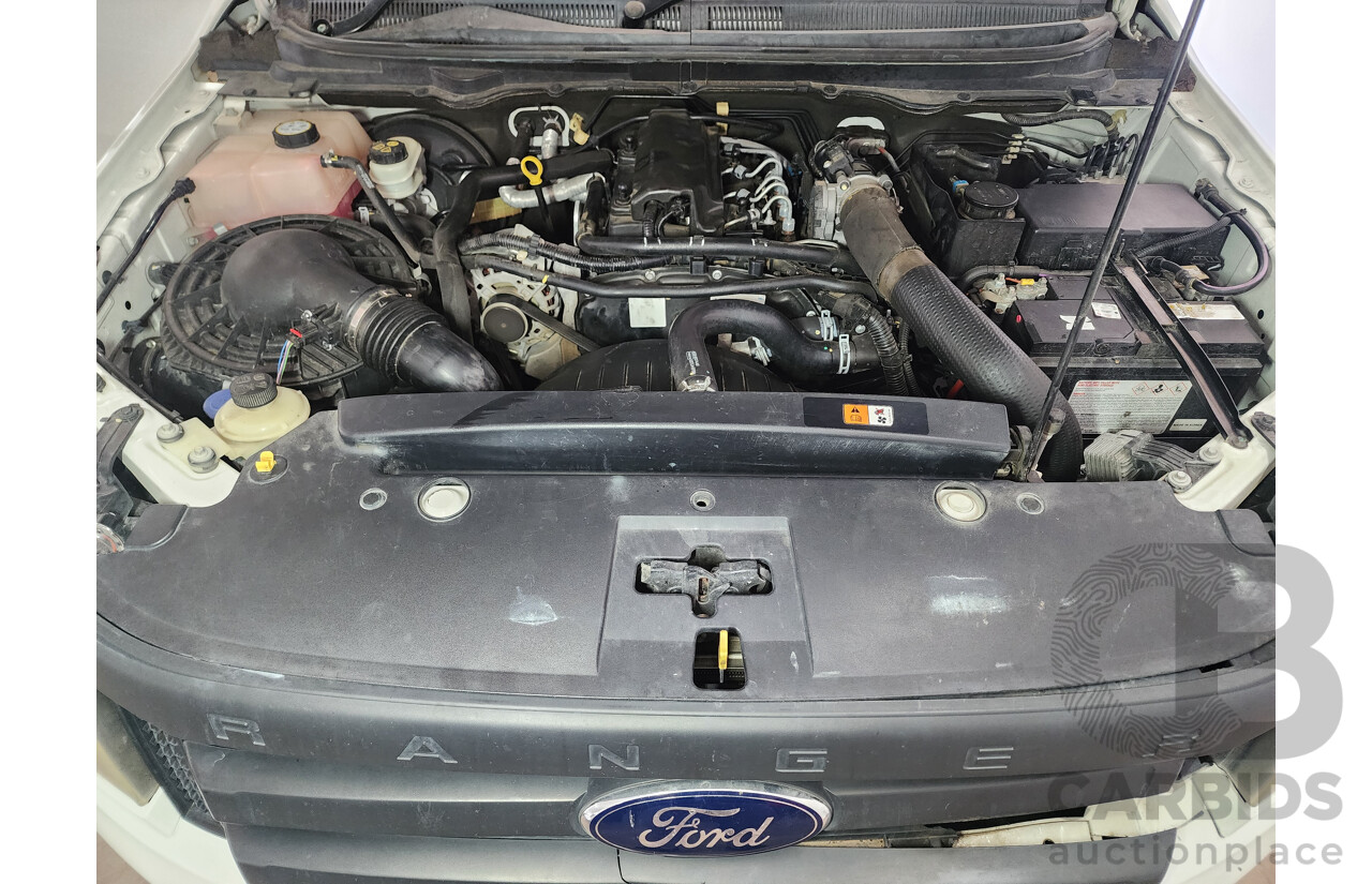 10/2012 Ford Ranger XL 2.2 Hi-Rider (4x2) PX Super C/Chas White 2.2L