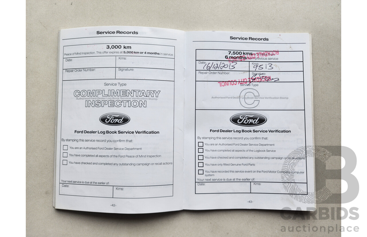 10/2012 Ford Ranger XL 2.2 Hi-Rider (4x2) PX Super C/Chas White 2.2L