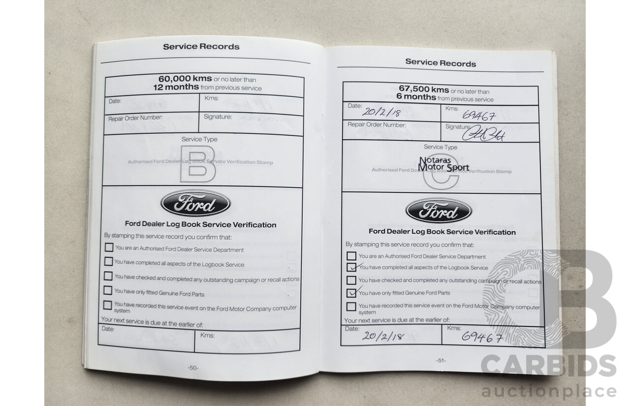 10/2012 Ford Ranger XL 2.2 Hi-Rider (4x2) PX Super C/Chas White 2.2L