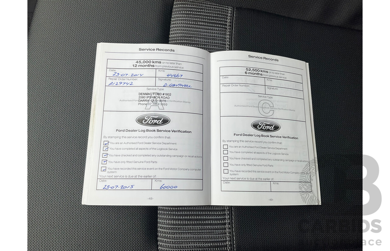 4/2012 Ford Ranger XLT 3.2 (4x4) PX Super Cab Pick Up Sparkling Gold Mica Turbo Diesel 3.2L