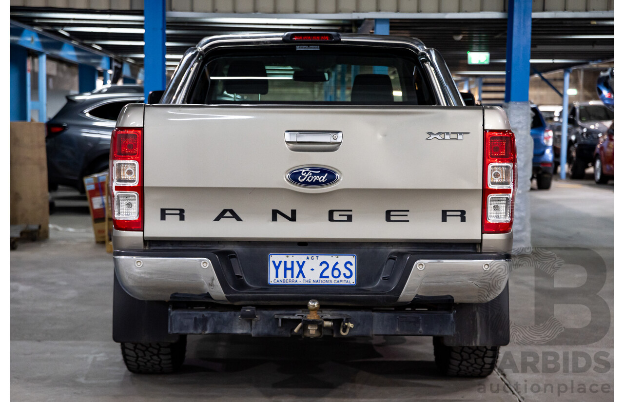 4/2012 Ford Ranger XLT 3.2 (4x4) PX Super Cab Pick Up Sparkling Gold Mica Turbo Diesel 3.2L