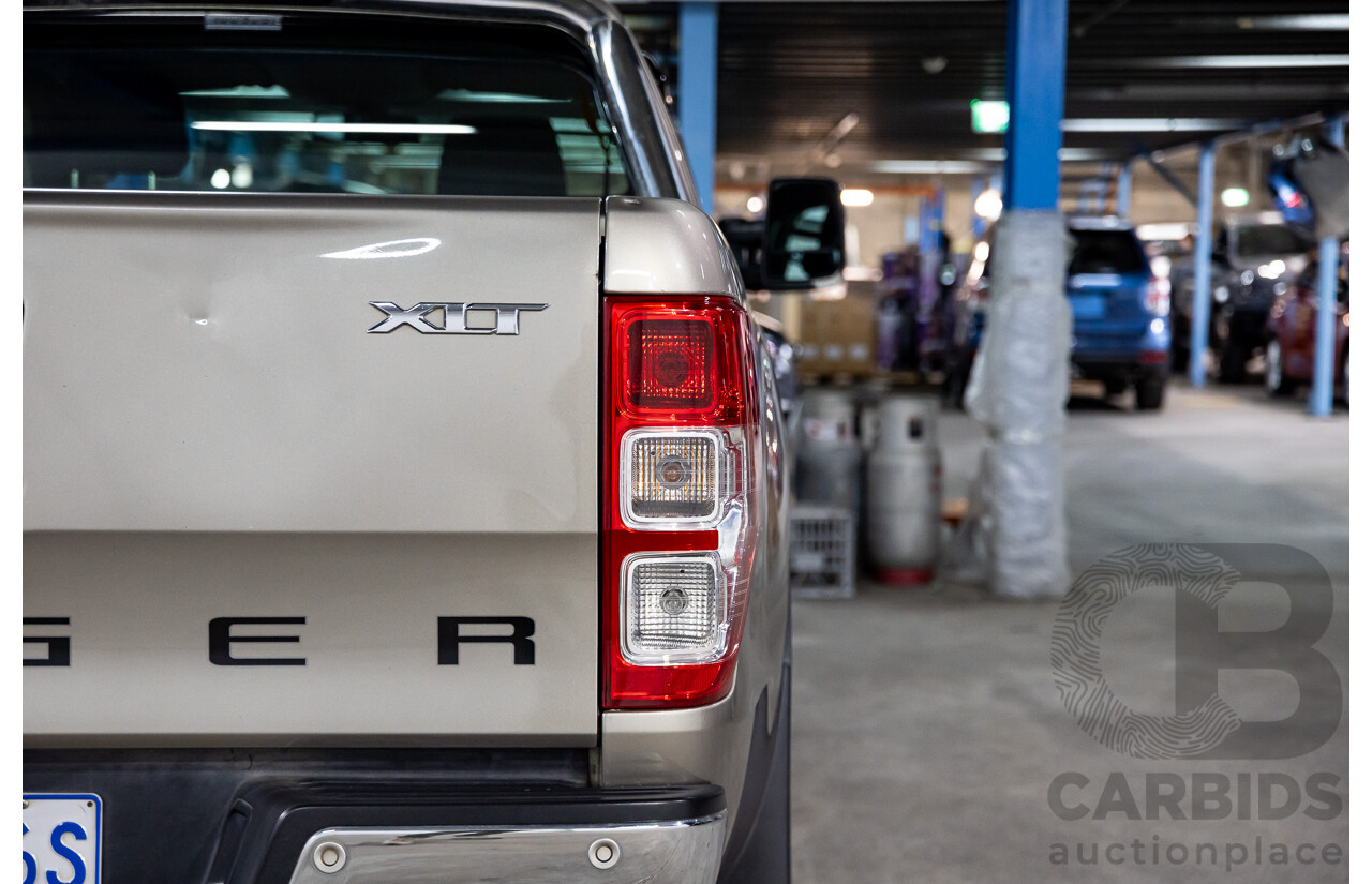 4/2012 Ford Ranger XLT 3.2 (4x4) PX Super Cab Pick Up Sparkling Gold Mica Turbo Diesel 3.2L