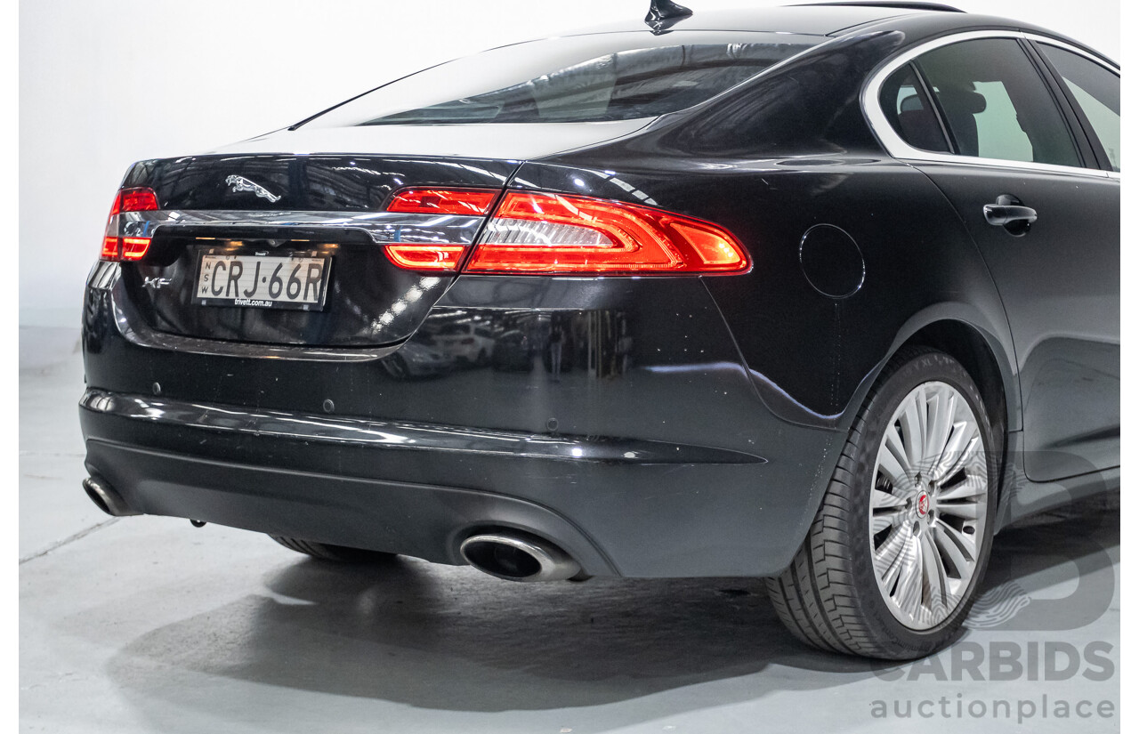 10/2013 Jaguar XF 2.0 Luxury (RWD) MY13 4D Sedan Ultimate Black Metallic Turbo 2.0L