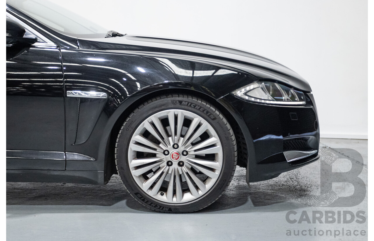 10/2013 Jaguar XF 2.0 Luxury (RWD) MY13 4D Sedan Ultimate Black Metallic Turbo 2.0L