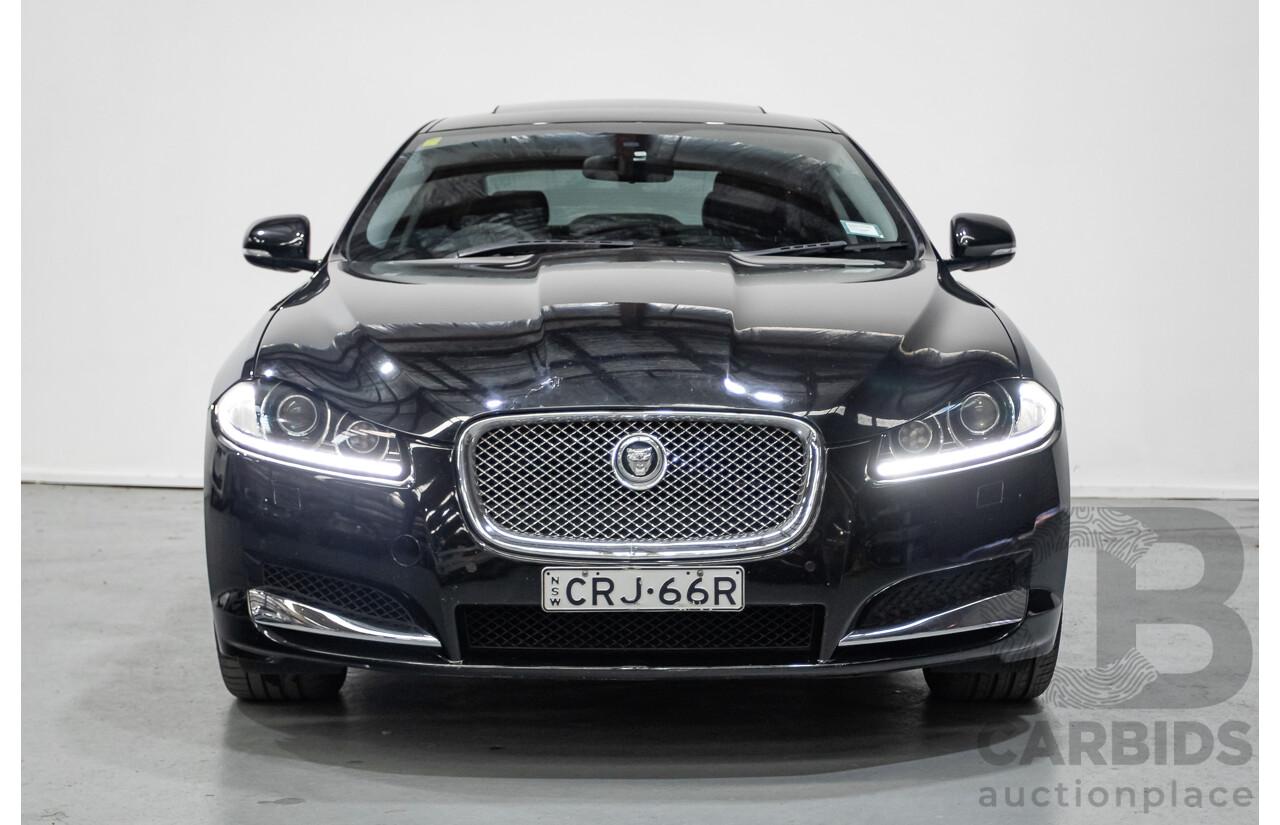 10/2013 Jaguar XF 2.0 Luxury (RWD) MY13 4D Sedan Ultimate Black Metallic Turbo 2.0L