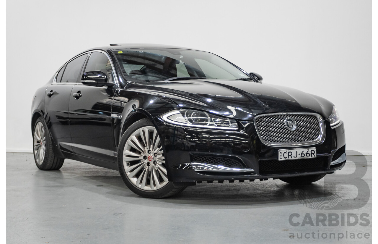 10/2013 Jaguar XF 2.0 Luxury (RWD) MY13 4D Sedan Ultimate Black Metallic Turbo 2.0L