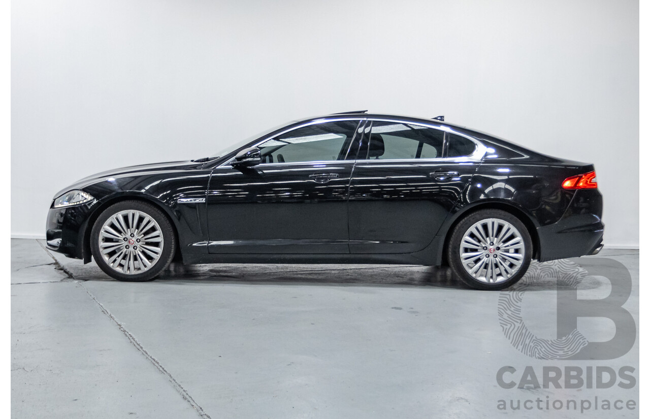 10/2013 Jaguar XF 2.0 Luxury (RWD) MY13 4D Sedan Ultimate Black Metallic Turbo 2.0L