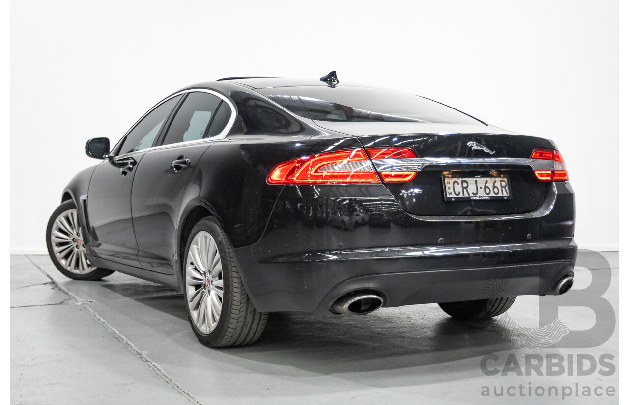 10/2013 Jaguar XF 2.0 Luxury (RWD) MY13 4D Sedan Ultimate Black Metallic Turbo 2.0L
