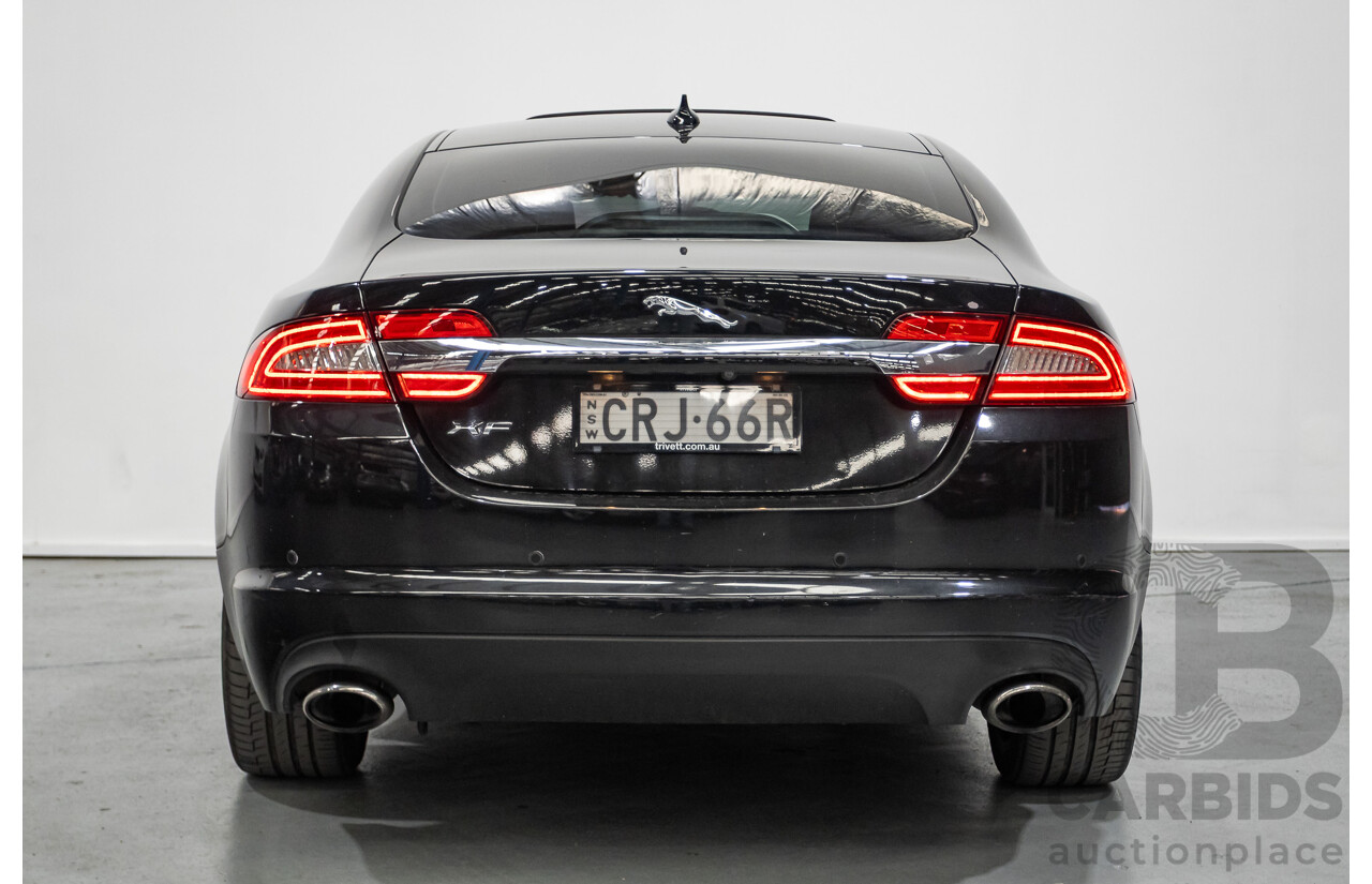 10/2013 Jaguar XF 2.0 Luxury (RWD) MY13 4D Sedan Ultimate Black Metallic Turbo 2.0L