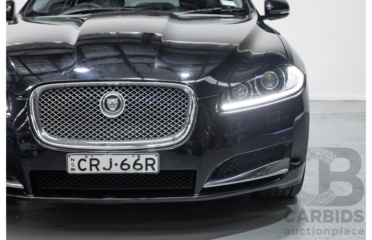 10/2013 Jaguar XF 2.0 Luxury (RWD) MY13 4D Sedan Ultimate Black Metallic Turbo 2.0L