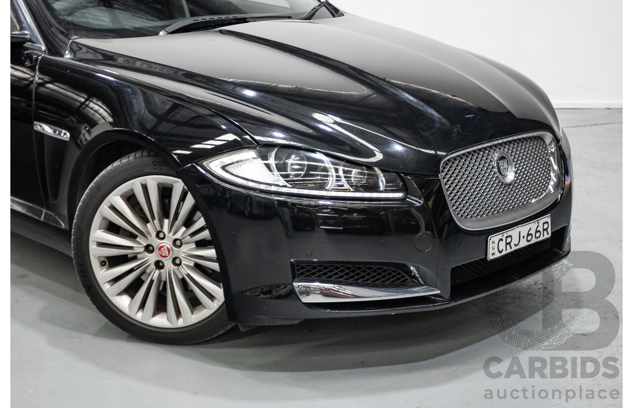 10/2013 Jaguar XF 2.0 Luxury (RWD) MY13 4D Sedan Ultimate Black Metallic Turbo 2.0L