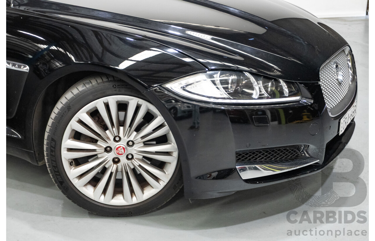 10/2013 Jaguar XF 2.0 Luxury (RWD) MY13 4D Sedan Ultimate Black Metallic Turbo 2.0L