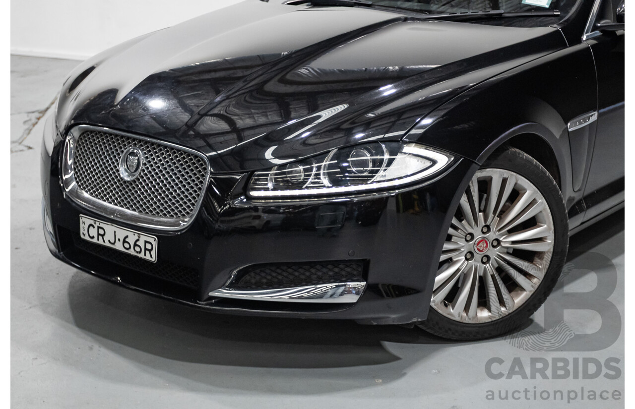 10/2013 Jaguar XF 2.0 Luxury (RWD) MY13 4D Sedan Ultimate Black Metallic Turbo 2.0L