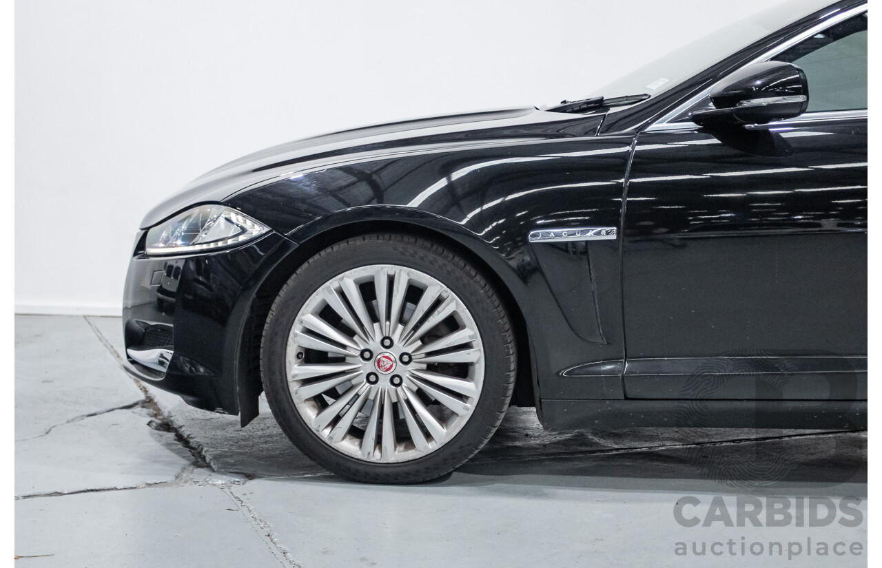 10/2013 Jaguar XF 2.0 Luxury (RWD) MY13 4D Sedan Ultimate Black Metallic Turbo 2.0L
