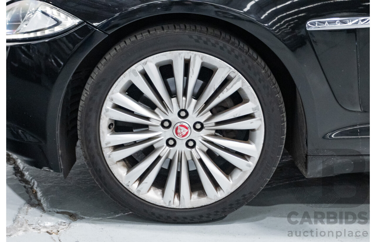 10/2013 Jaguar XF 2.0 Luxury (RWD) MY13 4D Sedan Ultimate Black Metallic Turbo 2.0L