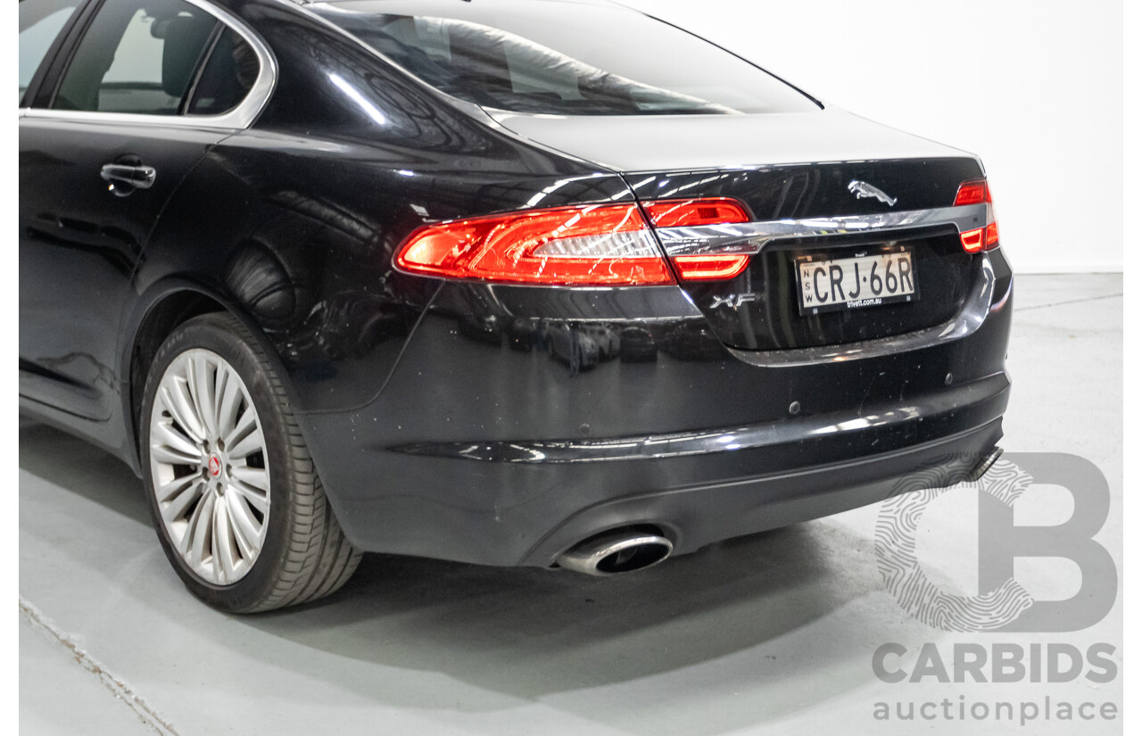 10/2013 Jaguar XF 2.0 Luxury (RWD) MY13 4D Sedan Ultimate Black Metallic Turbo 2.0L