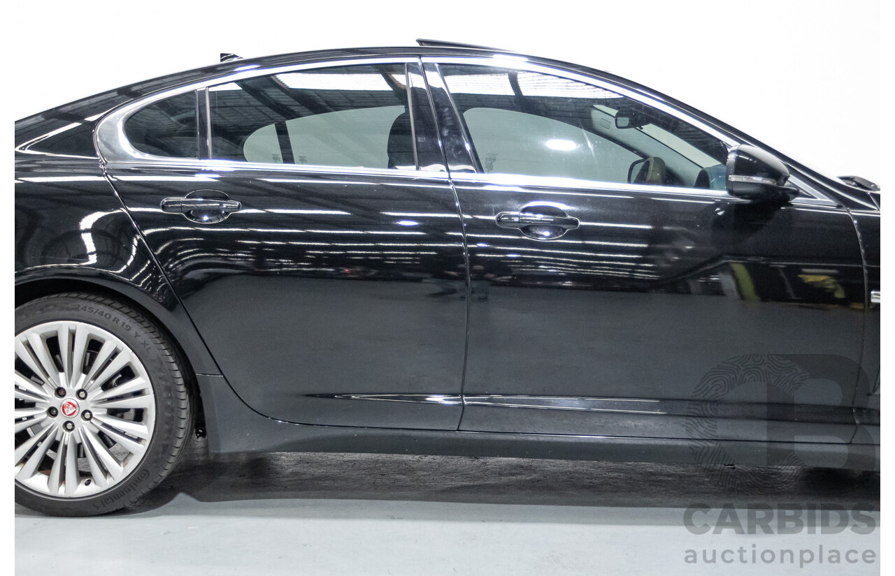 10/2013 Jaguar XF 2.0 Luxury (RWD) MY13 4D Sedan Ultimate Black Metallic Turbo 2.0L