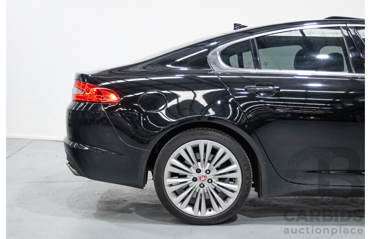 10/2013 Jaguar XF 2.0 Luxury (RWD) MY13 4D Sedan Ultimate Black Metallic Turbo 2.0L