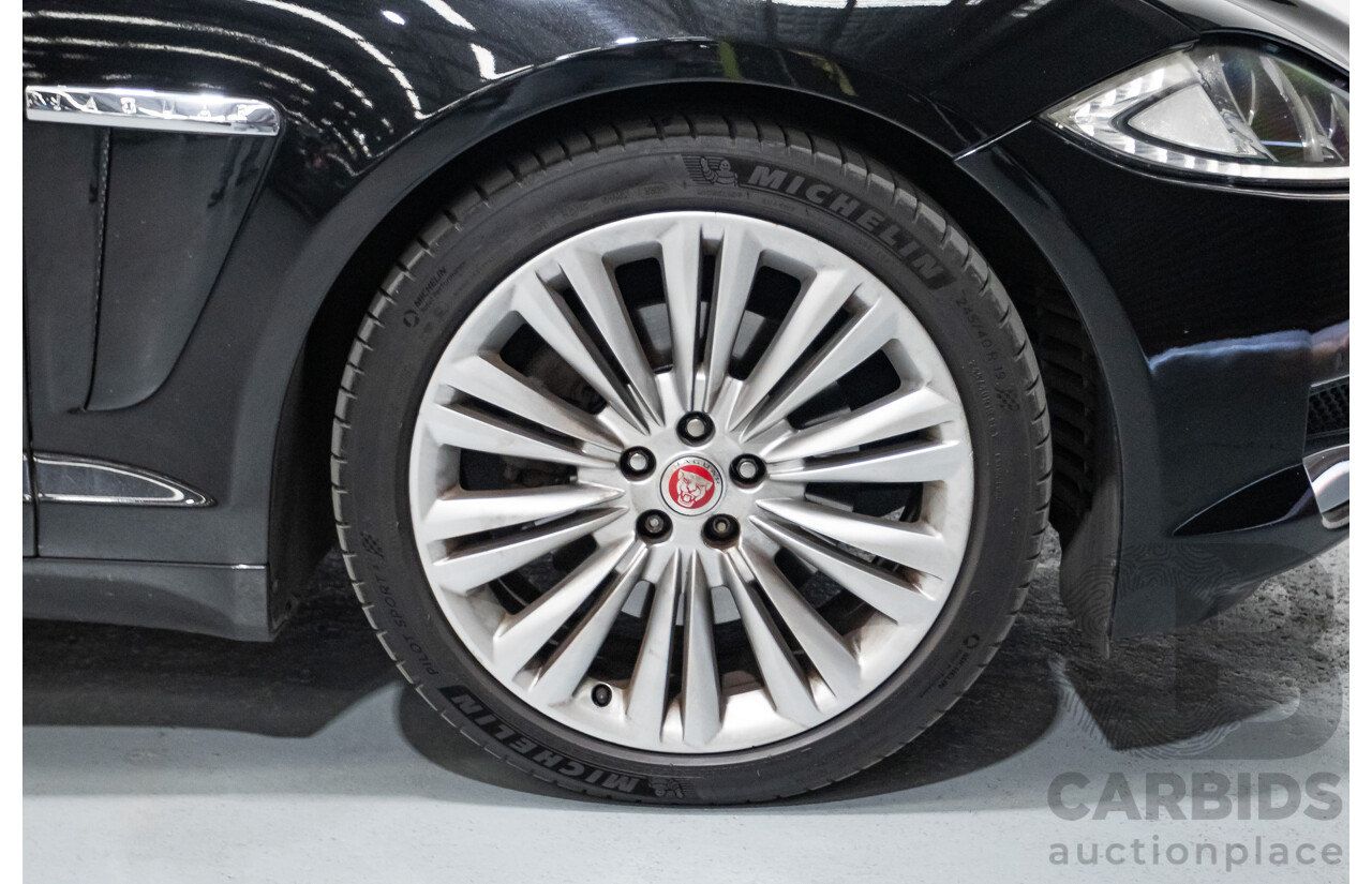 10/2013 Jaguar XF 2.0 Luxury (RWD) MY13 4D Sedan Ultimate Black Metallic Turbo 2.0L