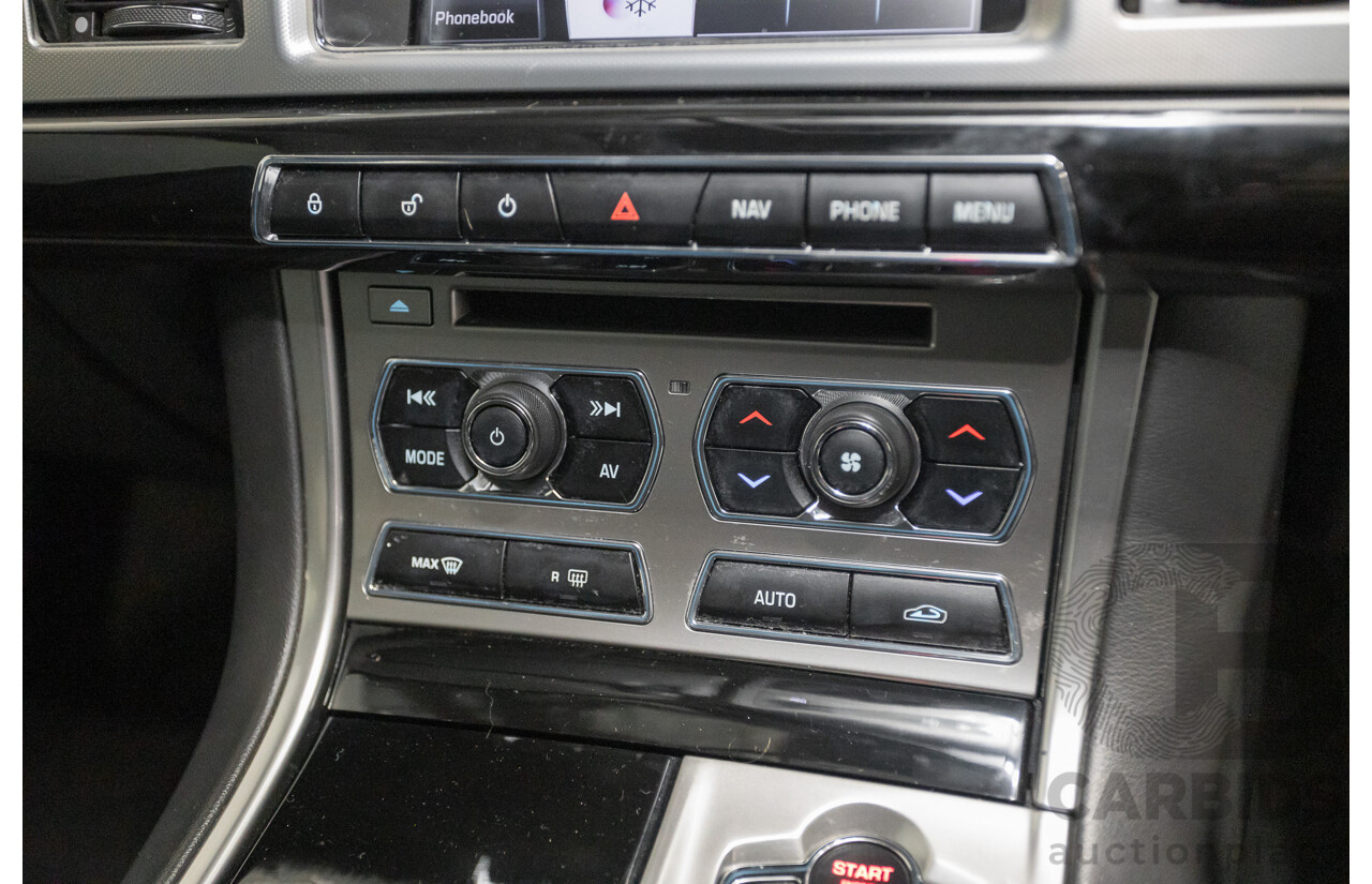 10/2013 Jaguar XF 2.0 Luxury (RWD) MY13 4D Sedan Ultimate Black Metallic Turbo 2.0L