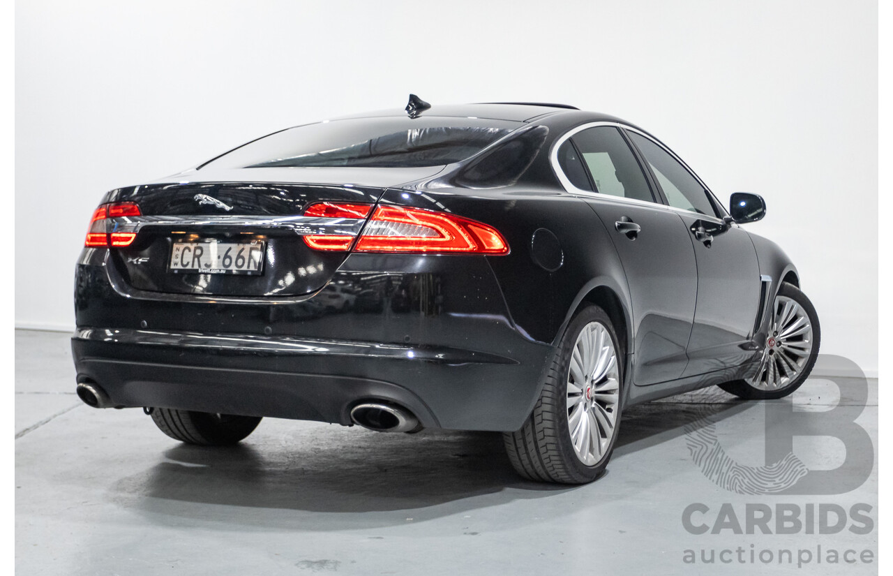 10/2013 Jaguar XF 2.0 Luxury (RWD) MY13 4D Sedan Ultimate Black Metallic Turbo 2.0L