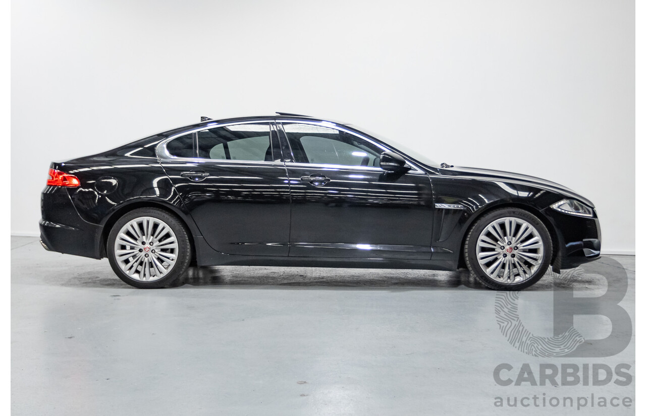 10/2013 Jaguar XF 2.0 Luxury (RWD) MY13 4D Sedan Ultimate Black Metallic Turbo 2.0L