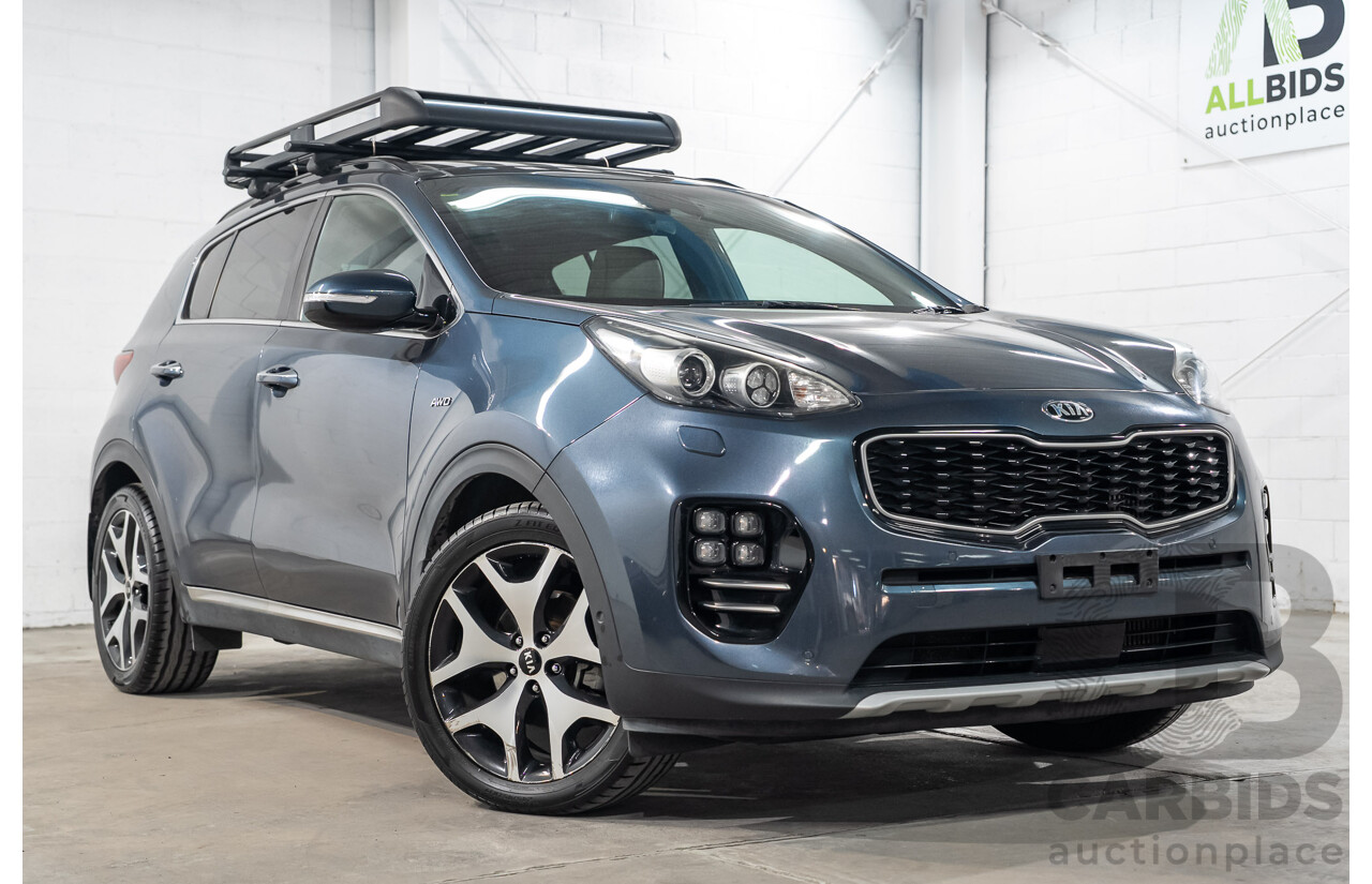 09/2017 Kia Sportage GT-Line (AWD) QL MY18 4D Wagon Heritage Blue Turbo Diesel 2.0L