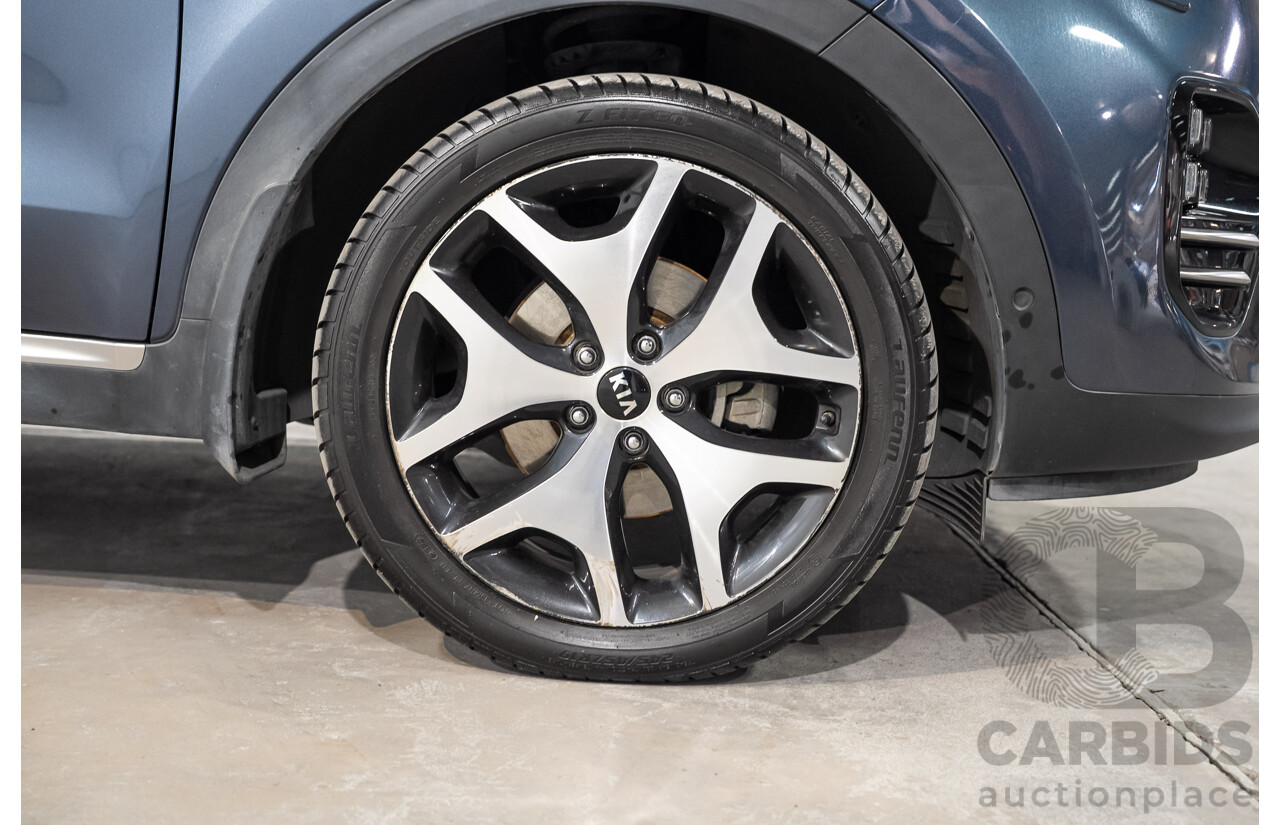09/2017 Kia Sportage GT-Line (AWD) QL MY18 4D Wagon Heritage Blue Turbo Diesel 2.0L