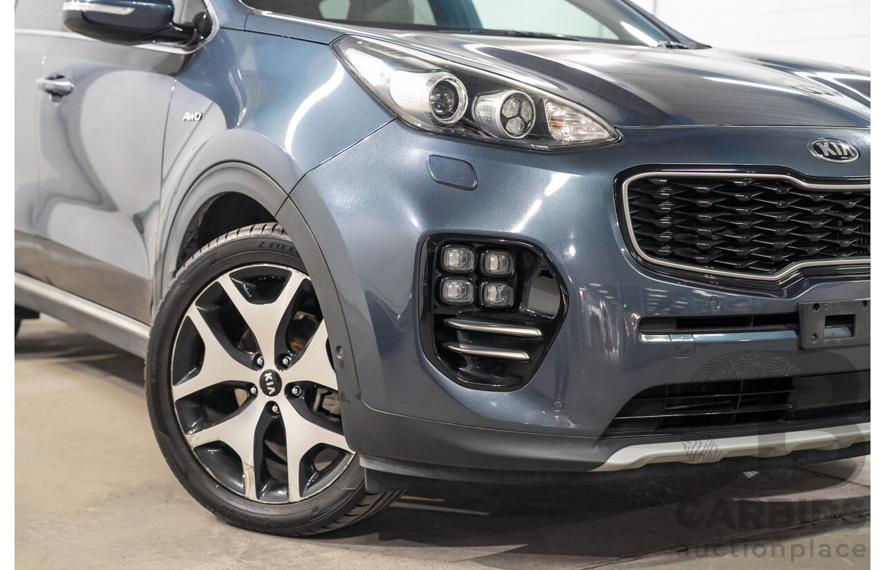 09/2017 Kia Sportage GT-Line (AWD) QL MY18 4D Wagon Heritage Blue Turbo Diesel 2.0L
