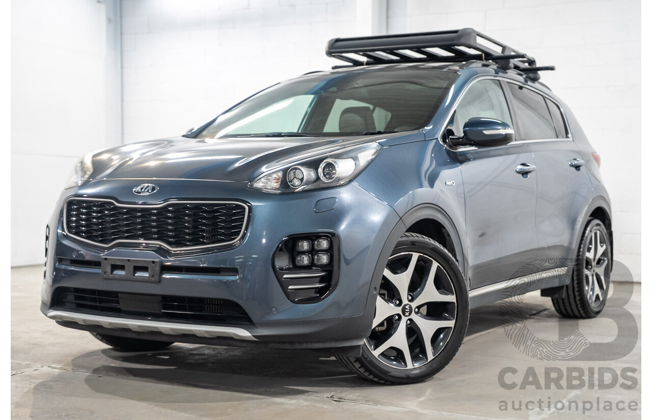 09/2017 Kia Sportage GT-Line (AWD) QL MY18 4D Wagon Heritage Blue Turbo Diesel 2.0L