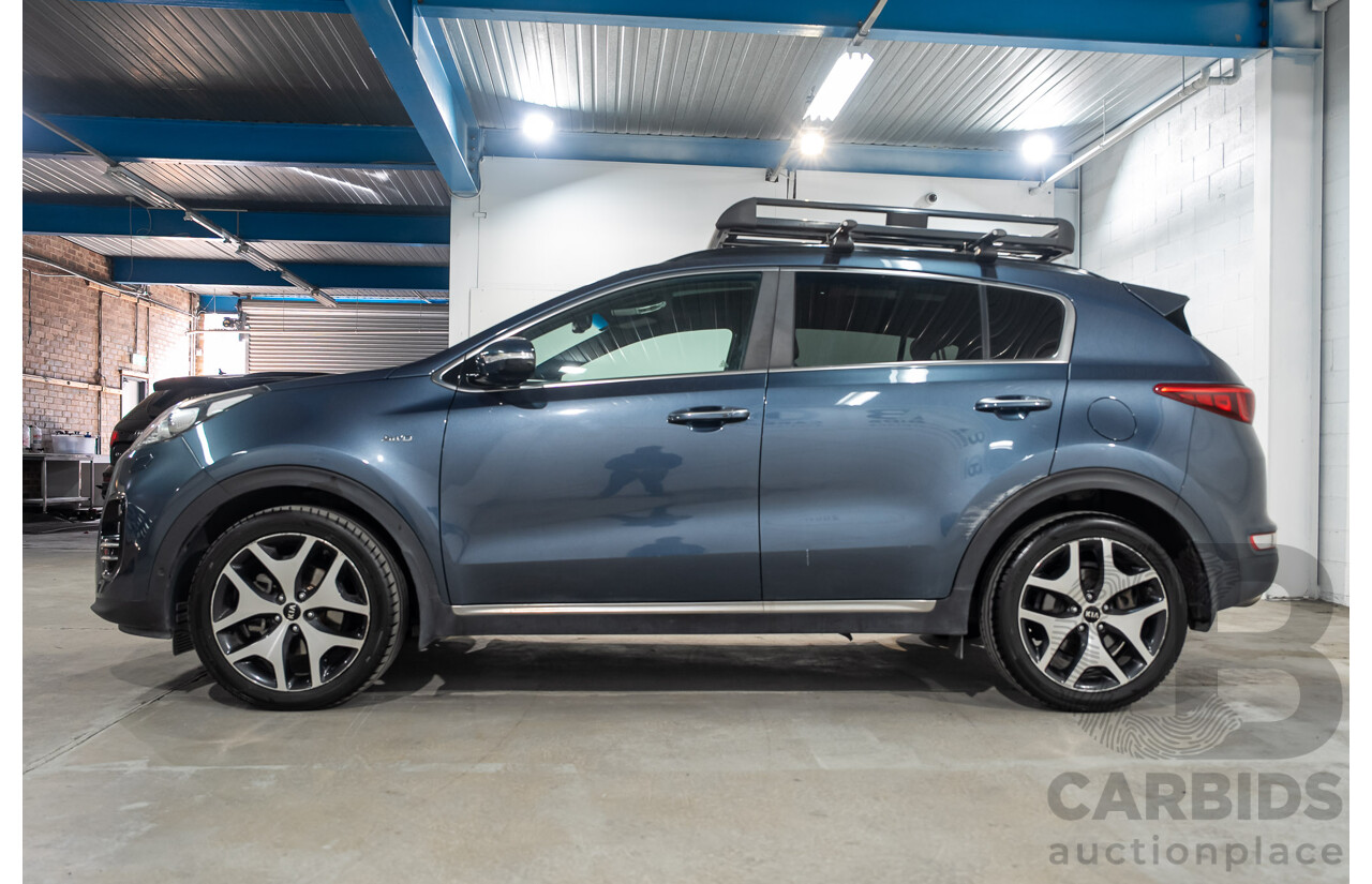09/2017 Kia Sportage GT-Line (AWD) QL MY18 4D Wagon Heritage Blue Turbo Diesel 2.0L