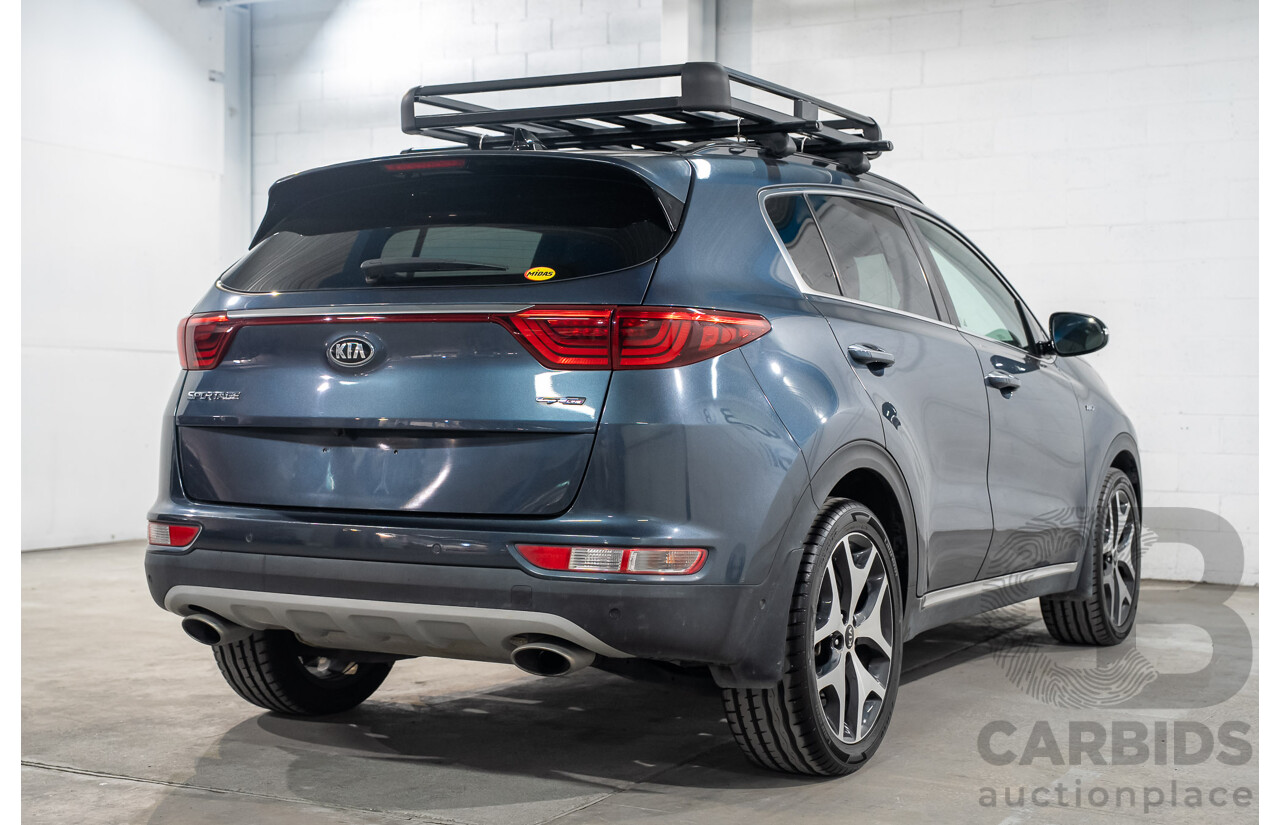 09/2017 Kia Sportage GT-Line (AWD) QL MY18 4D Wagon Heritage Blue Turbo Diesel 2.0L
