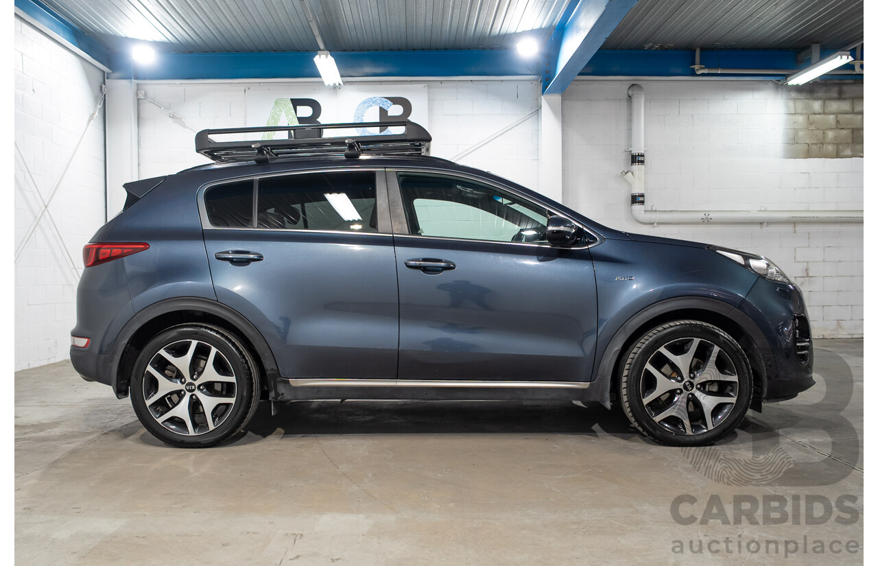 09/2017 Kia Sportage GT-Line (AWD) QL MY18 4D Wagon Heritage Blue Turbo Diesel 2.0L